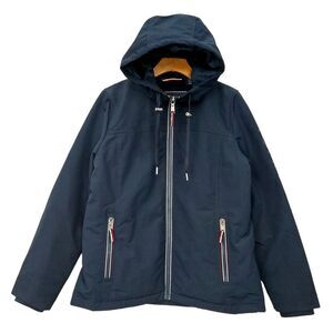 Tommy Hilfiger Soft Shell Jacket Womens Medium Navy Fleece Lined Wind Resistant